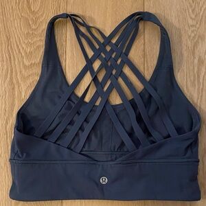 lululemon athletica blue green Strappy Sports Bra